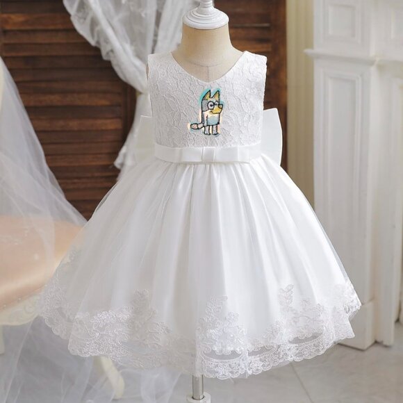 Bluey Dress Bluey Outfit Bluey Girl Clothes First Birthday Dress Bluey Birthday - Picture 4 of 4